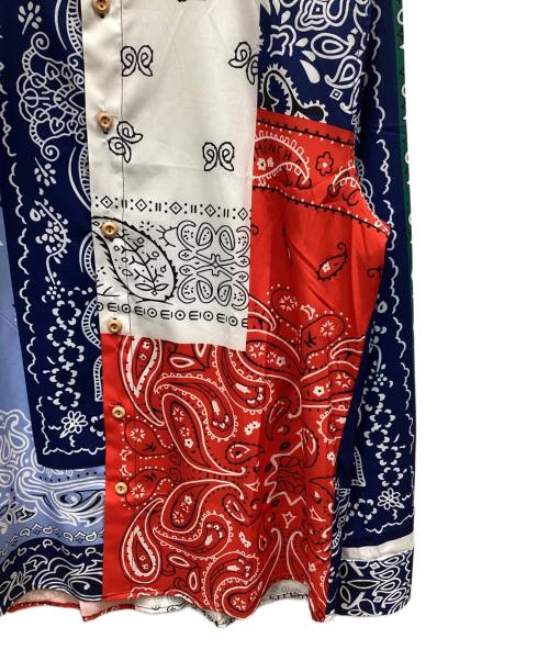 tidebear（タイドベア）tidebear (タイドベア) 長袖シャツ ブルー×レッド×グリーン サイズ:Mの古着・服飾アイテム