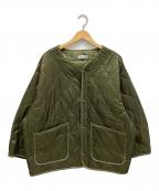FREAK'S STOREフリークスストア）の古着「ミリタリーキルティングジャケット」｜グリーン