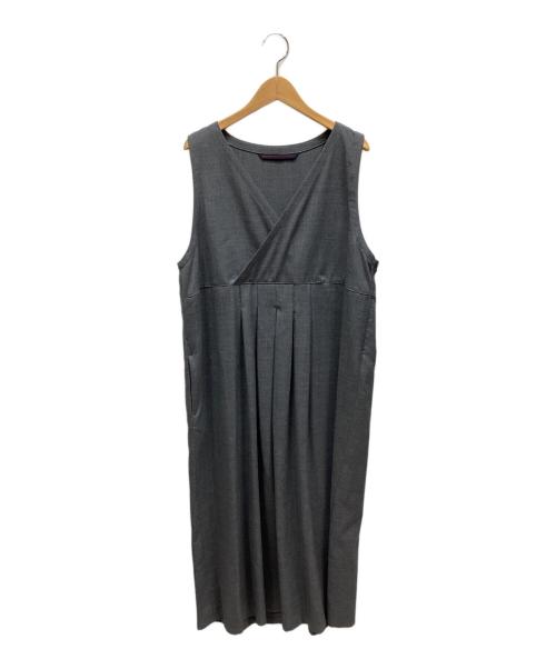 GRANDMA MAMA DAUGHTER（グランマママドーター）GRANDMA MAMA DAUGHTER (グランマママドーター) ノースリーブワンピース グレー サイズ:1の古着・服飾アイテム
