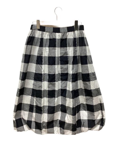 GRANDMA MAMA DAUGHTER（グランマママドーター）GRANDMA MAMA DAUGHTER (グランマママドーター) スカート ブラック×ホワイト サイズ:1の古着・服飾アイテム