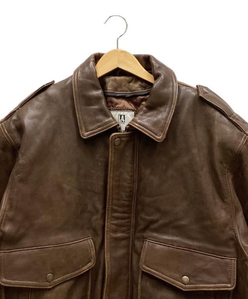 LATENTA（-）LATENTA (-) レザージャケット ブラウン サイズ:Lの古着・服飾アイテム