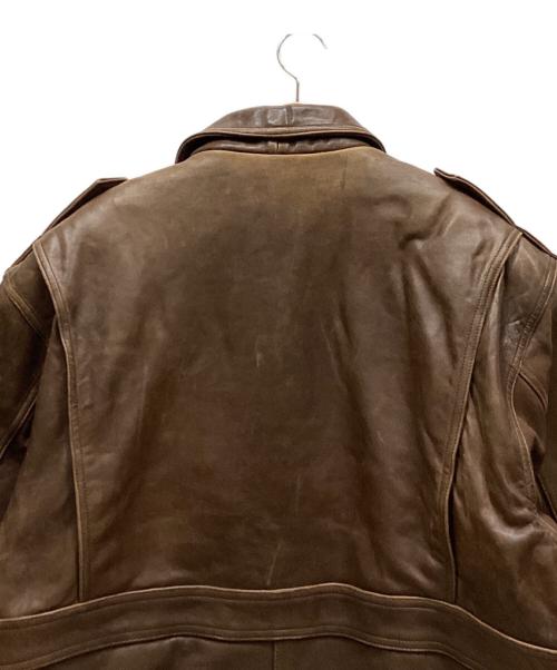 LATENTA（-）LATENTA (-) レザージャケット ブラウン サイズ:Lの古着・服飾アイテム