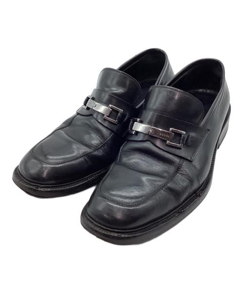 GUCCI（グッチ）GUCCI (グッチ) ビットローファー ブラック サイズ:41　1/2の古着・服飾アイテム