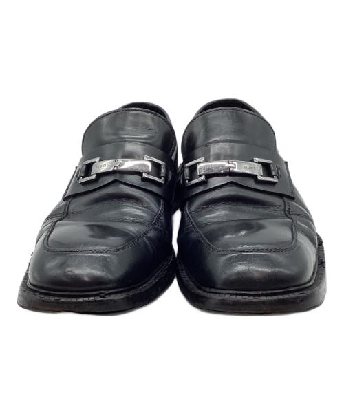 GUCCI（グッチ）GUCCI (グッチ) ビットローファー ブラック サイズ:41　1/2の古着・服飾アイテム