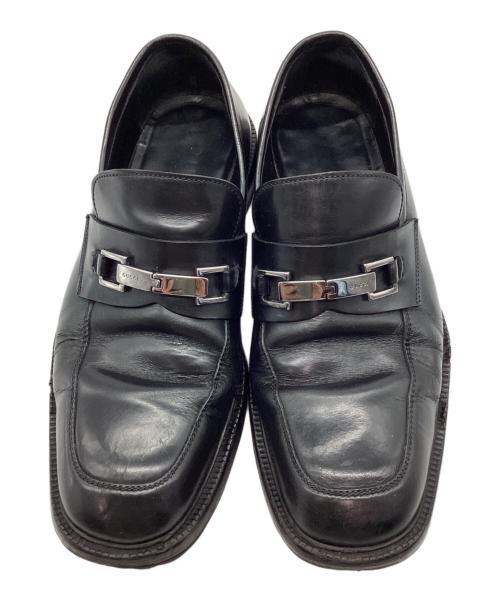 GUCCI（グッチ）GUCCI (グッチ) ビットローファー ブラック サイズ:41　1/2の古着・服飾アイテム