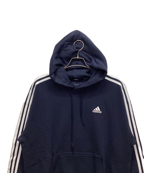adidas（アディダス）adidas (アディダス) プルオーバーパーカー ネイビー サイズ:Lの古着・服飾アイテム