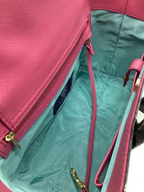 A.D.M.J.（エーディーエムジェイ）A.D.M.J. (エーディーエムジェイ) 型押しクロコハンドバッグ グレーの古着・服飾アイテム