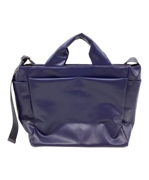 EAR（イア）EAR (イア) ブロックチェックトートバッグ ネイビー 未使用品の古着・服飾アイテム