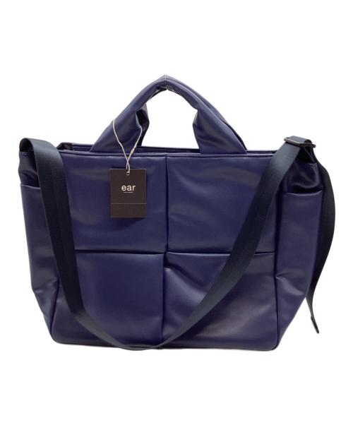 EAR（イア）EAR (イア) ブロックチェックトートバッグ ネイビー 未使用品の古着・服飾アイテム