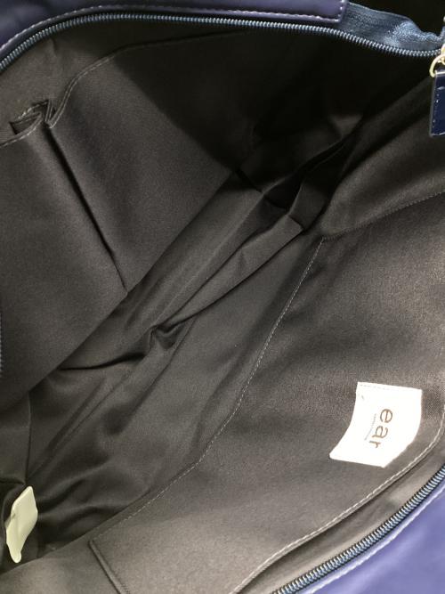 EAR（イア）EAR (イア) ブロックチェックトートバッグ ネイビー 未使用品の古着・服飾アイテム