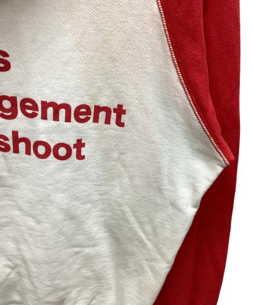 sket dance（スケットダンス）sket dance (スケットダンス) ジップパーカー ホワイト×レッド サイズ:Mの古着・服飾アイテム