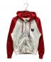 sket dance（スケットダンス）の古着「ジップパーカー」｜ホワイト×レッド