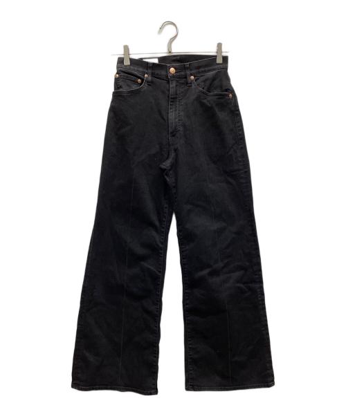 BIG JOHN（ビッグジョン）BIG JOHN (ビッグジョン) SURT (サート) ワイドレッグデニム ブラック サイズ:1の古着・服飾アイテム