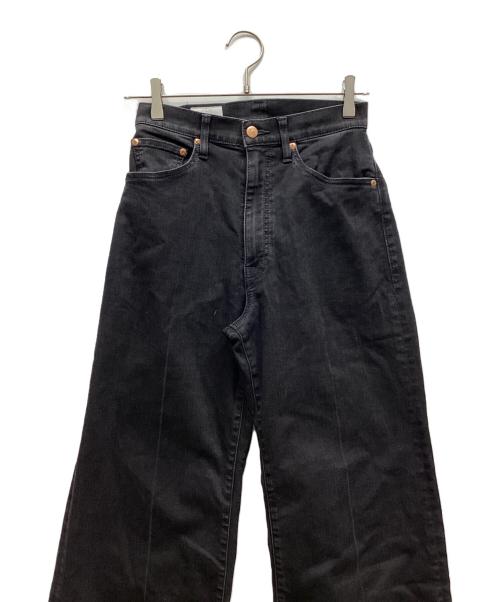 BIG JOHN（ビッグジョン）BIG JOHN (ビッグジョン) SURT (サート) ワイドレッグデニム ブラック サイズ:1の古着・服飾アイテム