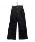 BIG JOHN（ビッグジョン）の古着「ワイドレッグデニム」｜ブラック