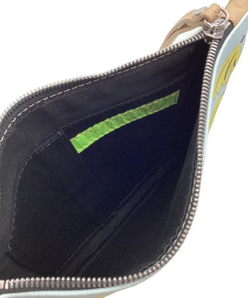 LEO STUDIO DESIGN（レオスタジオデザイン）LEO STUDIO DESIGN (レオスタジオデザイン) クラッチバッグ スカイブルーの古着・服飾アイテム