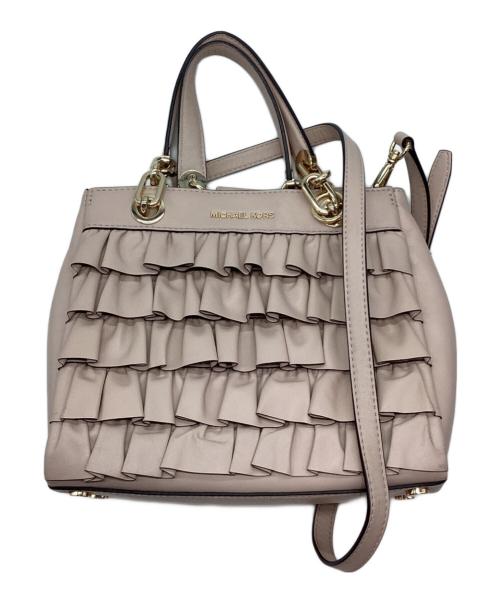 MICHAEL KORS（マイケル・コース）MICHAEL KORS (マイケル・コース) 2WAYショルダーバッグ ベージュの古着・服飾アイテム