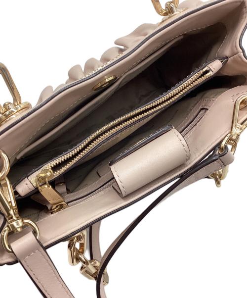 MICHAEL KORS（マイケル・コース）MICHAEL KORS (マイケル・コース) 2WAYショルダーバッグ ベージュの古着・服飾アイテム