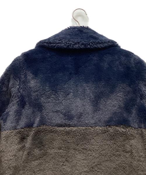 AMERICAN RAG CIE（アメリカンラグシー）AMERICAN RAG CIE (アメリカンラグシー) ファージャケット ネイビー×グレー サイズ:Fの古着・服飾アイテム