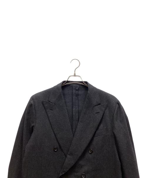 CARUSO（カルーゾ）CARUSO (カルーゾ) ダブルジャケット ブラック サイズ:52の古着・服飾アイテム