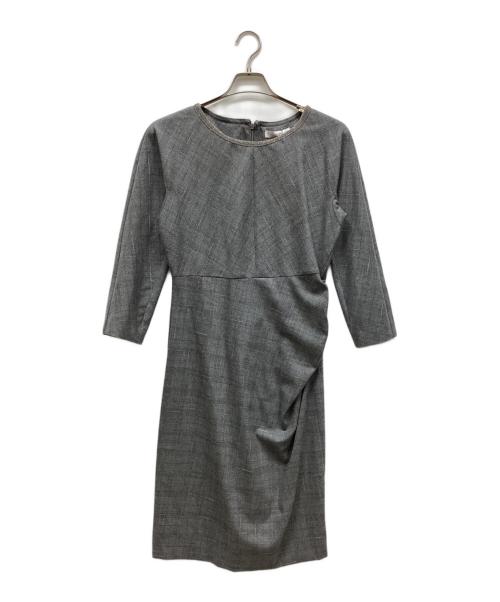Fabiana Filippi（ファビアナフィリッピ）Fabiana Filippi (ファビアナフィリッピ) 長袖ワンピース グレー サイズ:44 未使用品の古着・服飾アイテム