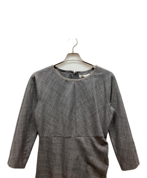 Fabiana Filippi（ファビアナフィリッピ）Fabiana Filippi (ファビアナフィリッピ) 長袖ワンピース グレー サイズ:44 未使用品の古着・服飾アイテム