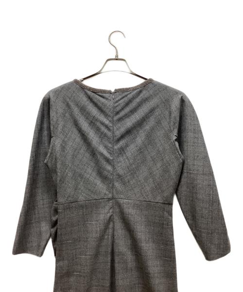 Fabiana Filippi（ファビアナフィリッピ）Fabiana Filippi (ファビアナフィリッピ) 長袖ワンピース グレー サイズ:44 未使用品の古着・服飾アイテム