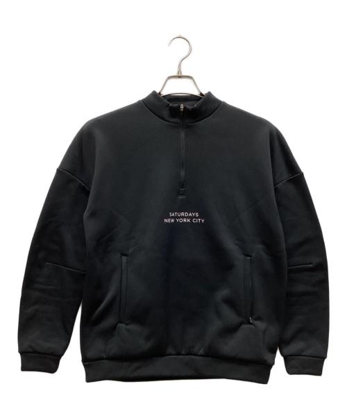Saturdays NYC（サタデーズ ニューヨーク）Saturdays NYC (サタデーズ ニューヨーク) 裏起毛スウェット ブラック サイズ:Sの古着・服飾アイテム