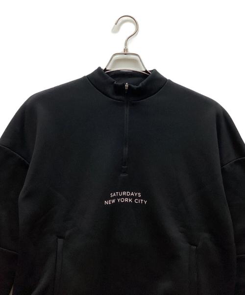 Saturdays NYC（サタデーズ ニューヨーク）Saturdays NYC (サタデーズ ニューヨーク) 裏起毛スウェット ブラック サイズ:Sの古着・服飾アイテム