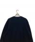 中古・古着 BEAMS (ビームス) 12ゲージ 鹿の子 クルーネック ニット ネイビー×グリーン サイズ:XL：3000円