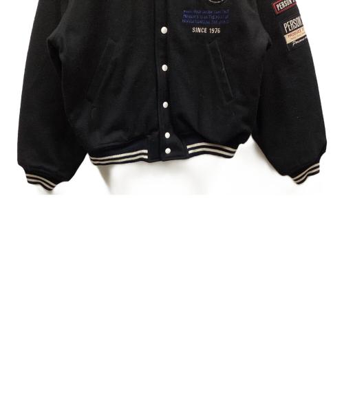 PERSON'S（パーソンズ）PERSON'S (パーソンズ) ワッペンジャンパー ブラック サイズ:ONEの古着・服飾アイテム