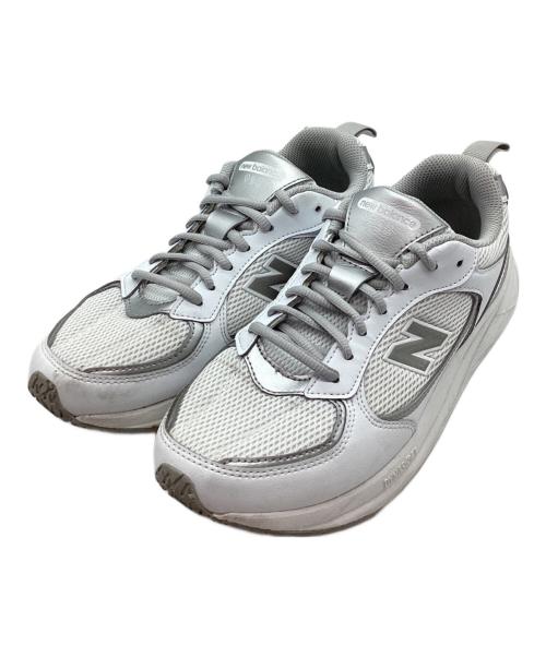 NEW BALANCE（ニューバランス）NEW BALANCE (ニューバランス) スニーカー ホワイト×シルバー サイズ:25の古着・服飾アイテム