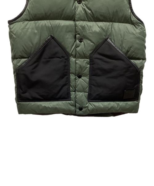 COACH（コーチ）COACH (コーチ) リバーシブルダウンベスト グリーン×ブラック サイズ:表記なしの古着・服飾アイテム