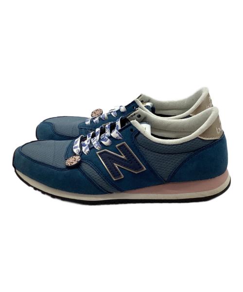 NEW BALANCE（ニューバランス）NEW BALANCE (ニューバランス) earth music & ecology (アース ミュージック＆エコロジー) スニーカー ネイビー×ピンク サイズ:23.5の古着・服飾アイテム
