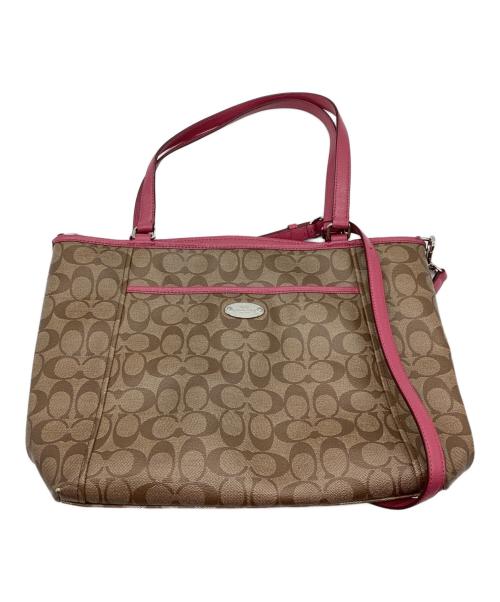 COACH（コーチ）COACH (コーチ) トートバッグ ベージュの古着・服飾アイテム