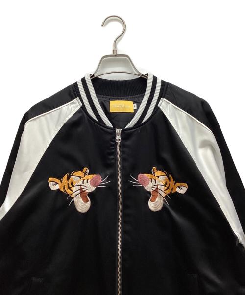 DISNEY（ディズニー）DISNEY (ディズニー) スカジャン ホワイト×ブラック サイズ:Lの古着・服飾アイテム