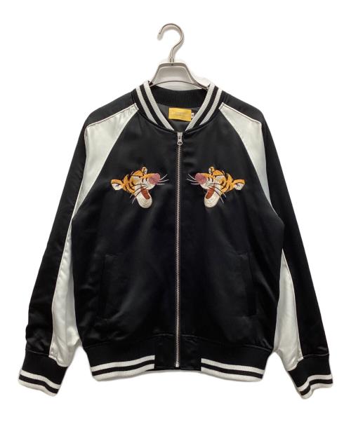 DISNEY（ディズニー）DISNEY (ディズニー) スカジャン ホワイト×ブラック サイズ:Mの古着・服飾アイテム