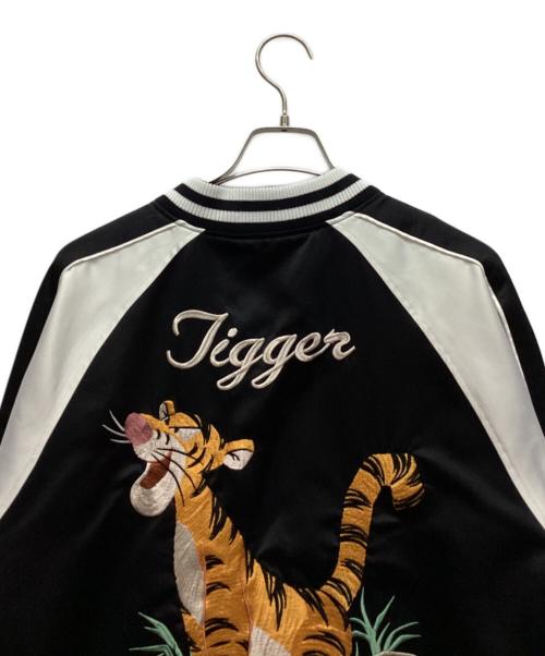 DISNEY（ディズニー）DISNEY (ディズニー) スカジャン ホワイト×ブラック サイズ:Mの古着・服飾アイテム