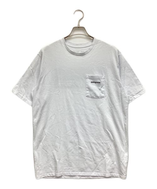 Patagonia（パタゴニア）Patagonia (パタゴニア) ポケットTシャツ ホワイト サイズ:Mの古着・服飾アイテム