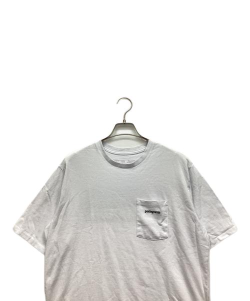 Patagonia（パタゴニア）Patagonia (パタゴニア) ポケットTシャツ ホワイト サイズ:Mの古着・服飾アイテム