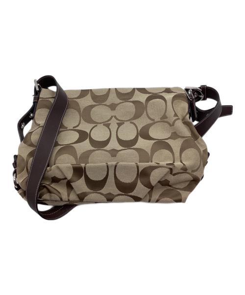 COACH（コーチ）COACH (コーチ) ショルダーバッグ ブラウン×ベージュの古着・服飾アイテム