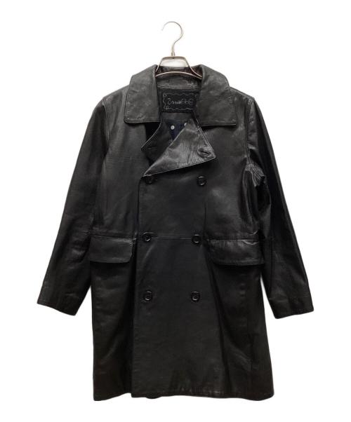 45rpm（45アールピーエム）45rpm (45アールピーエム) umii 908 (ウミキューゼロハチ) レザーコート ブラック サイズ:1の古着・服飾アイテム