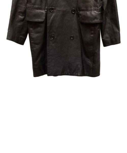 45rpm（45アールピーエム）45rpm (45アールピーエム) umii 908 (ウミキューゼロハチ) レザーコート ブラック サイズ:1の古着・服飾アイテム