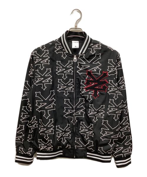 ZOO YORK（ズーヨーク）ZOO YORK (ズーヨーク) 総柄ＭＡ-1ブルゾン ブラック サイズ:Mの古着・服飾アイテム