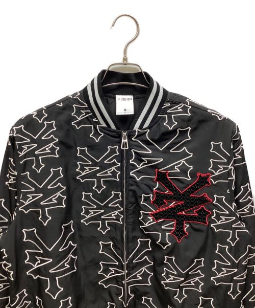 ZOO YORK（ズーヨーク）ZOO YORK (ズーヨーク) 総柄ＭＡ-1ブルゾン ブラック サイズ:Mの古着・服飾アイテム