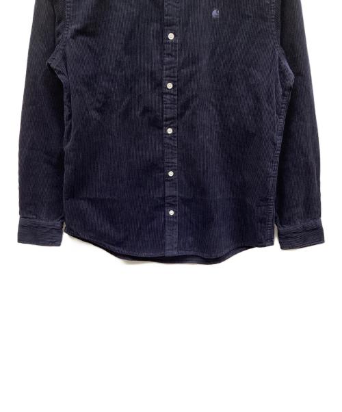 CarHartt（カーハート）CarHartt (カーハート) ロングスリーブ マディソン フコード シャツ ネイビー サイズ:Mの古着・服飾アイテム