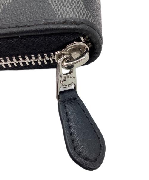 COACH（コーチ）COACH (コーチ) 長財布 ブラック×グレーの古着・服飾アイテム