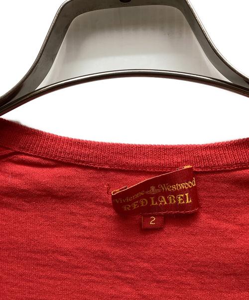 Vivienne Westwood RED LABEL（ヴィヴィアンウエストウッドレッドレーベル）Vivienne Westwood RED LABEL (ヴィヴィアンウエストウッドレッドレーベル) カーディガン レッド サイズ:2の古着・服飾アイテム