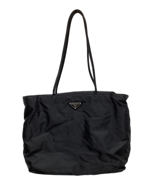 PRADA（プラダ）PRADA (プラダ) ナイロントートバッグ ブラックの古着・服飾アイテム