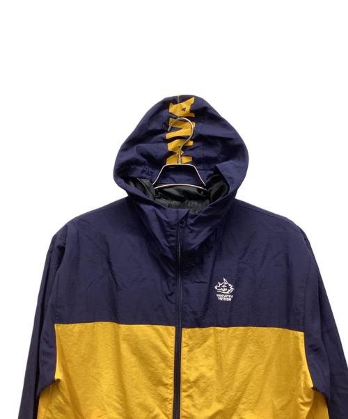 MAN WITH A MISSION（マンウィズアミッション）MAN WITH A MISSION (マンウィズアミッション) マウンテンパーカー ネイビー×イエロー サイズ:表記なしの古着・服飾アイテム